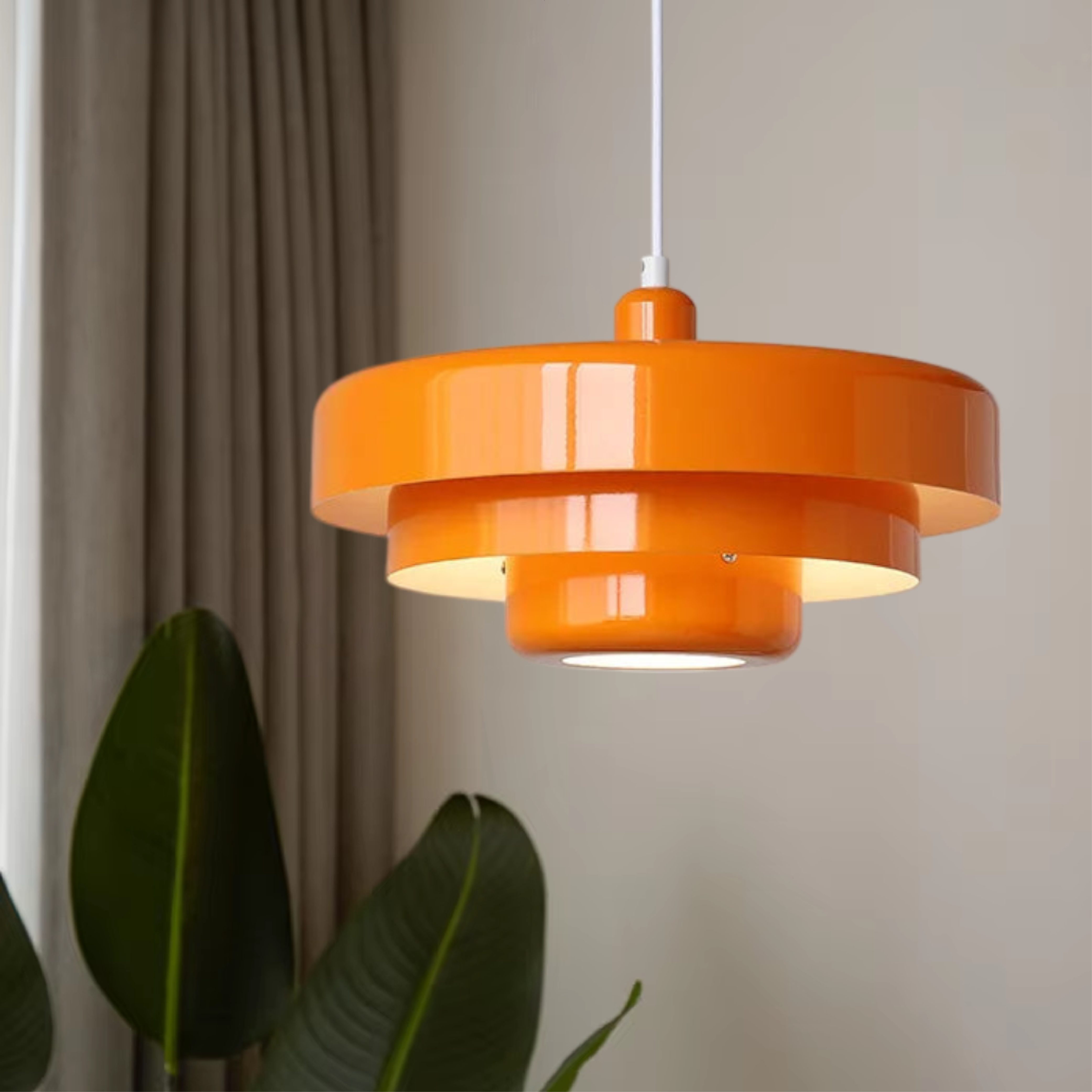 Pendant Light Mid-Century Industrial Iron Ceiling Lamp for Bedroom & Dining